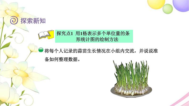 北师大版四年级数学下册第6单元2栽蒜苗(一)教学课件第4页