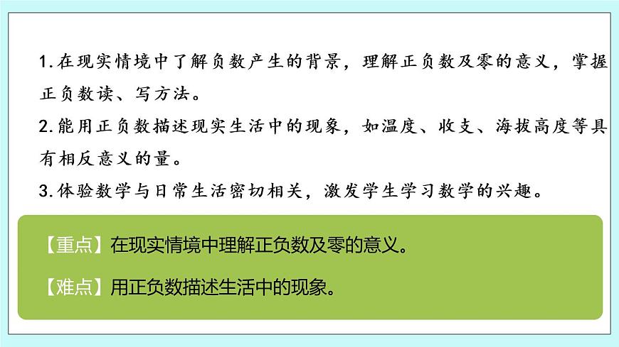 第一單元第1課時(shí) 負(fù)數(shù)的初步認(rèn)識(shí)1第2頁(yè)