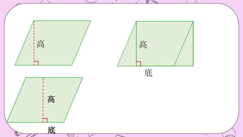 西师大版数学5年级上册5.1 平行四边形的面积（1） PPT课件07