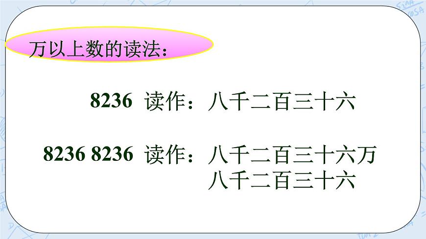西師大版4上數(shù)學(xué)第一單元萬以上數(shù)的讀寫課時2課件第4頁