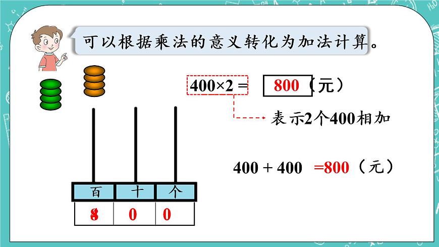 青島版三上3.1 三位數(shù)乘一位數(shù)（不進位）的筆算課件PPT第7頁