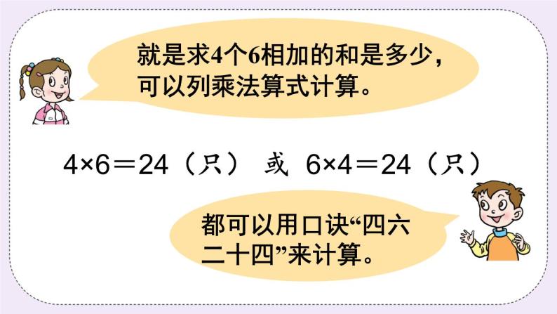 青岛版二上数学 1 6的乘法口诀 课件08