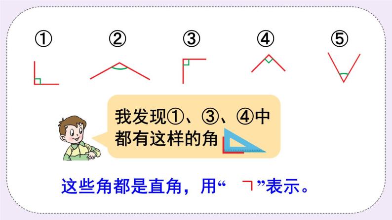 青岛版二上数学  认识直角、比较角的大小 课件05