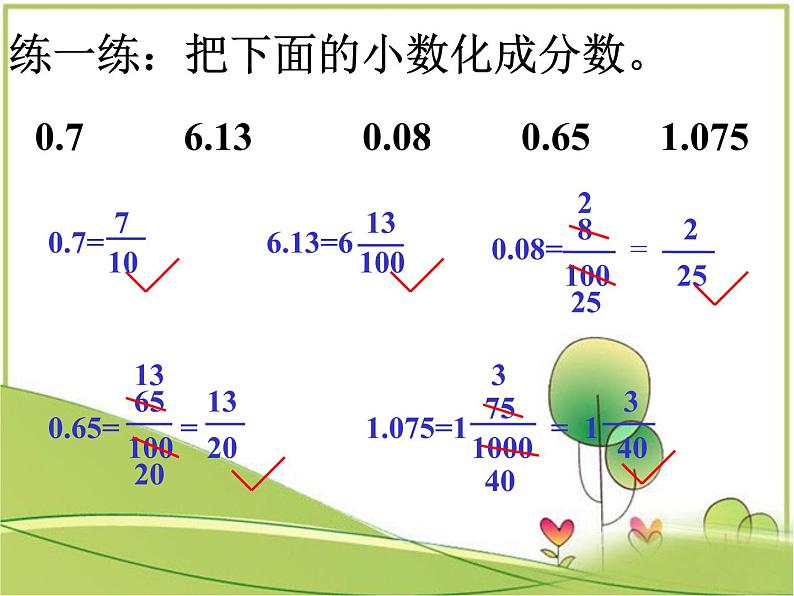 苏教版五年级数学下册《分数与小数的互化》课件第6页