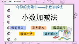青島五四版數(shù)學(xué)四上7.1 小數(shù)加減法 課件