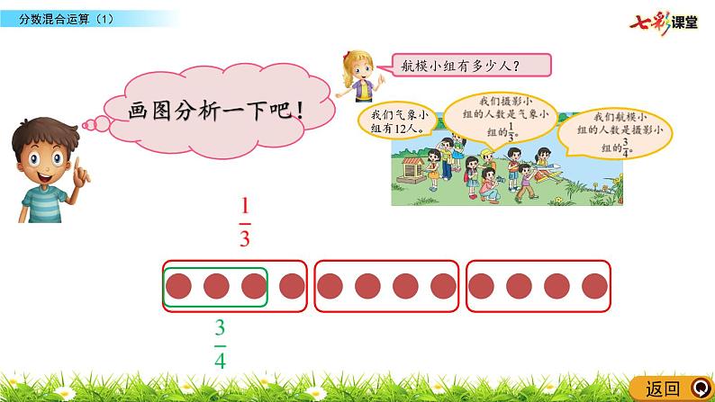 北师大版数学6年级上册 第二单元 2.1 分数混合运算(1)同步课件+教案+课时练06