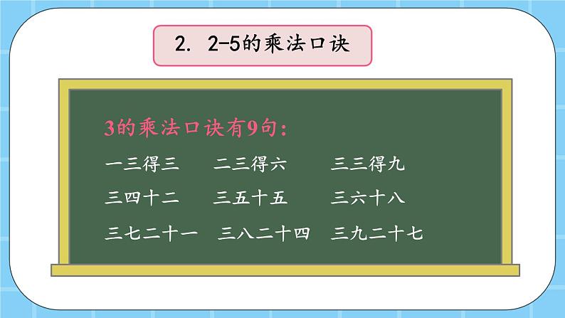 第二单元 表内乘法和除法(一)2.5 整理与复习 课件06
