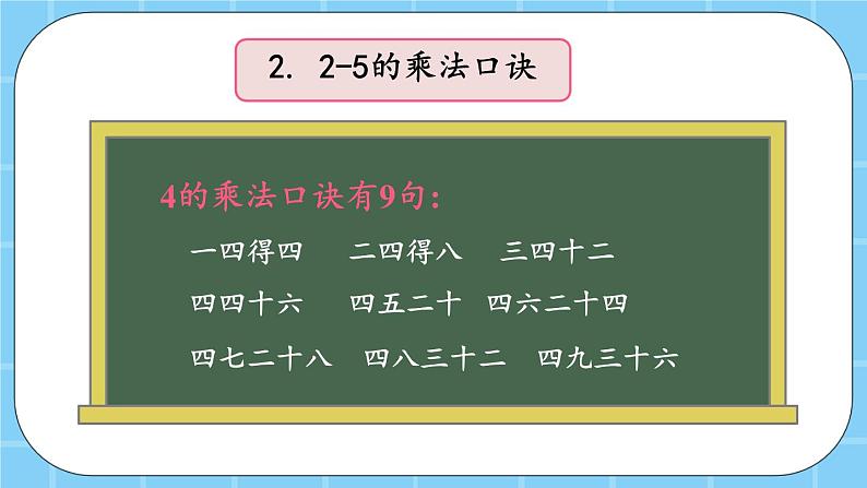 第二单元 表内乘法和除法(一)2.5 整理与复习 课件07