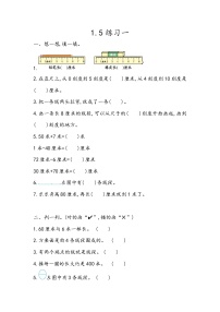 北京版二年级上册一 认识厘米和米优秀当堂达标检测题