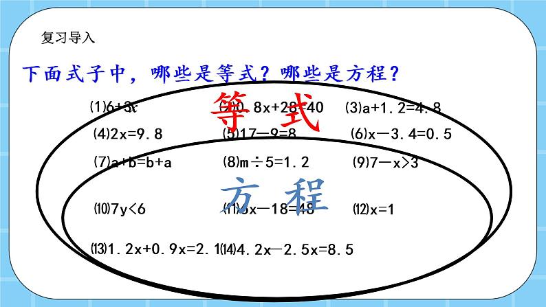 第七单元 总复习7.2 方程、数学百花园 课件02