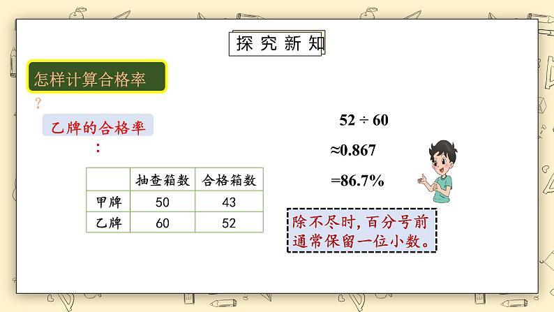 北师大六上4.21《合格率)(1)》课件第8页