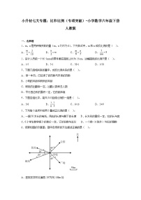 比和比例——小学数学六年级下册人教版小升初专项突破学案