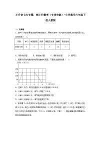 统计和概率——小学数学六年级下册人教版小升初专项突破学案