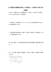 小升初圆柱与圆锥强化训练(专项突破)-小学数学六年级下册苏教版