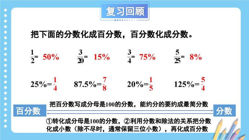 冀教版数学六年级上册 3.2.1求百分数和小数与百分数的互化 教学课件+同步教案03