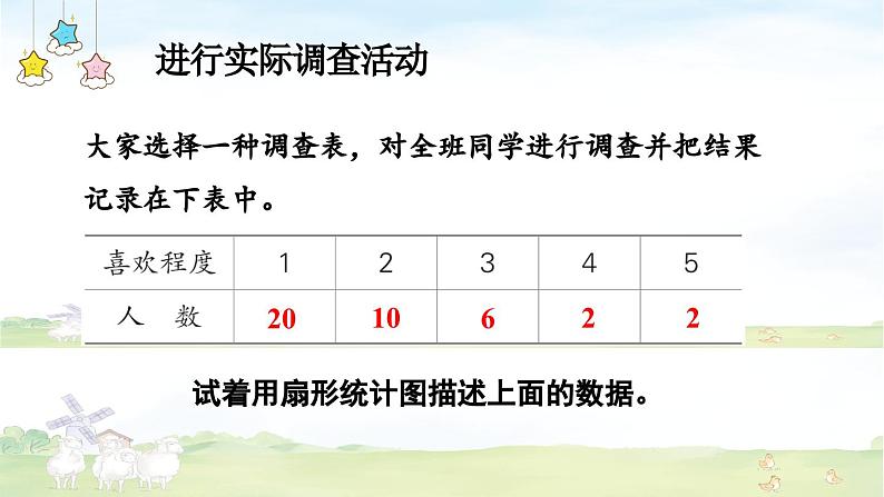冀教版数学六年级上册 综合与实践 喜欢数学情况的调查课件PPT05