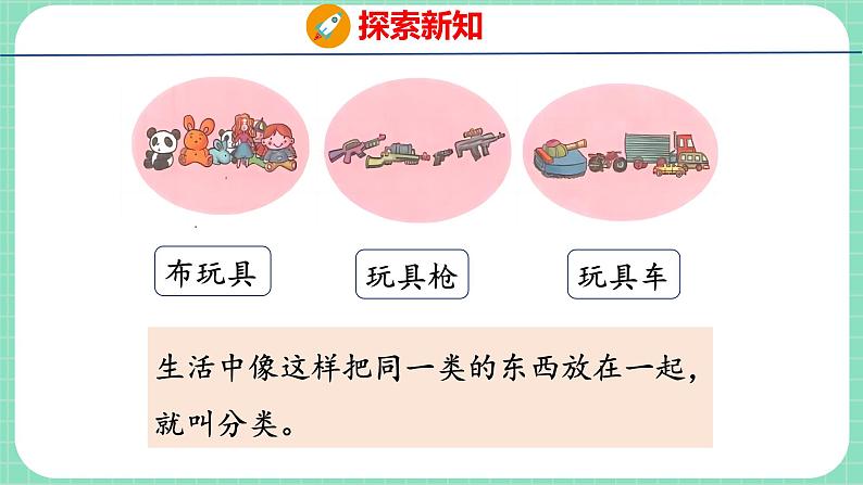 6.1 根据给定的标准进行分类(课件)一年级上册数学冀教版第6页