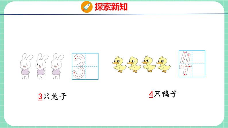 2.1 1~5各数的认识(课件)一年级上册数学冀教版第7页