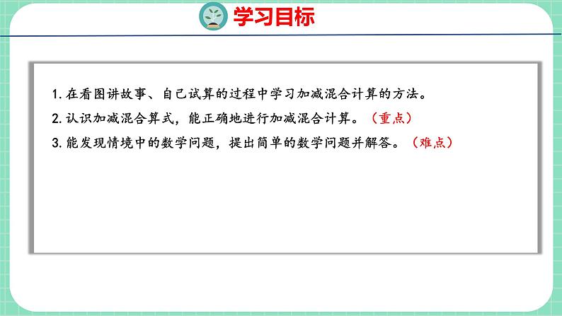9.7 加减混合运算(课件)一年级上册数学冀教版第2页
