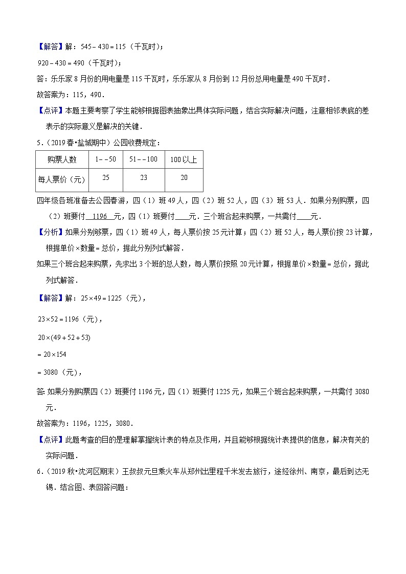 苏教版三年级下册数学热点难点培优讲义 第9单元《数据的收集和整理(二)》培优拔高测试卷03