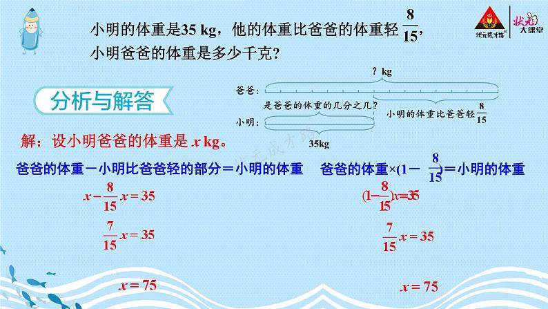 人教版数6年级上册 3 分数除法 2.分数除法 第5课时 解决问题(2) PPT课件+教案+导学案05