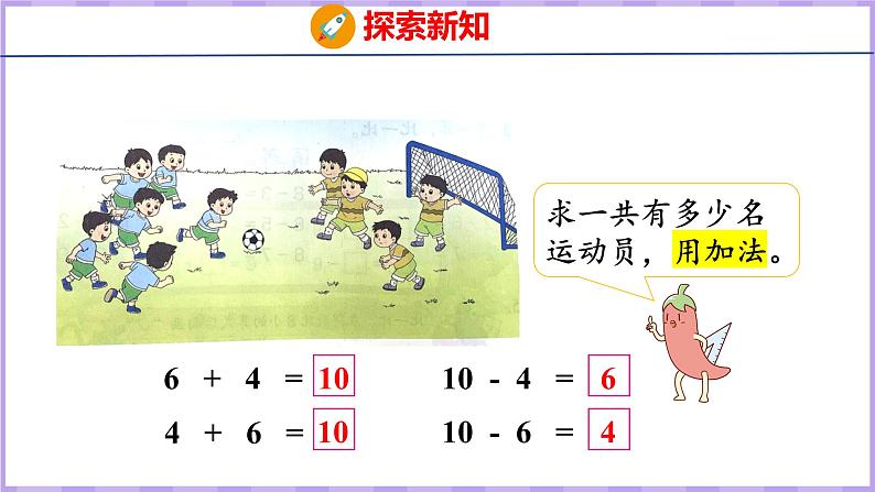 8.9 得数是10的加法和相应的减法(课件)苏教版数学一年级上册第6页
