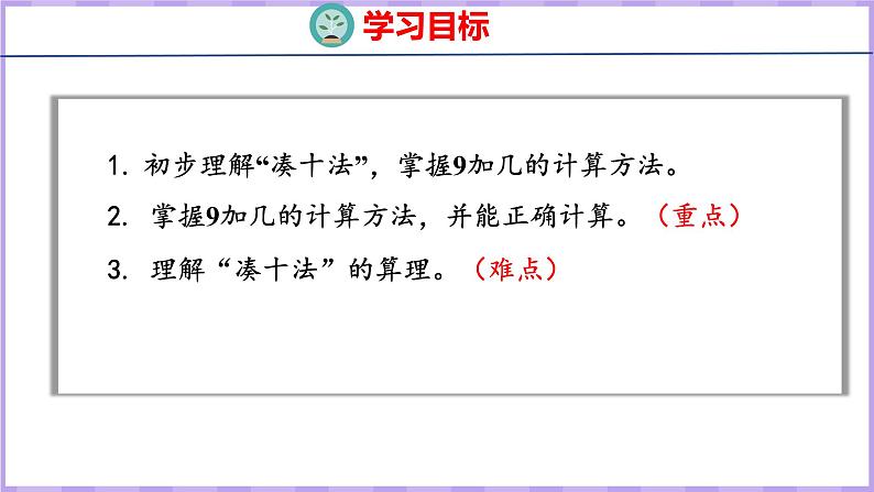 10.1 9加几(课件)苏教版数学一年级上册第2页