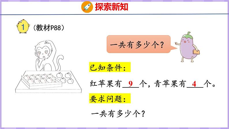 10.1 9加几(课件)苏教版数学一年级上册第4页