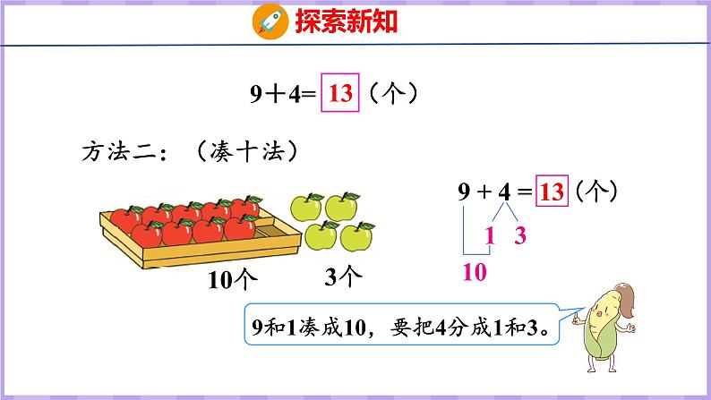 10.1 9加几(课件)苏教版数学一年级上册第7页