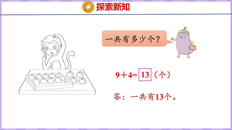 10.1 9加几(课件)苏教版数学一年级上册第8页