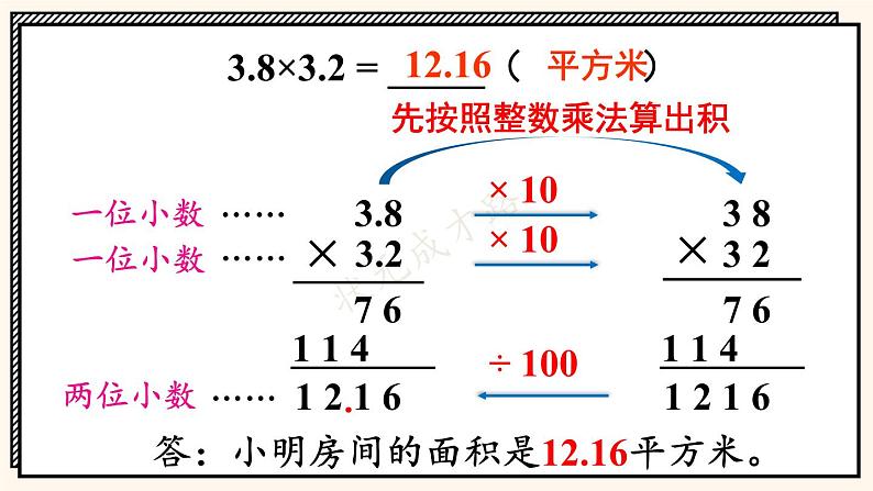 苏教版数学5年级上册 五 小数乘法和除法 第5课时 小数乘小数(1) PPT课件第7页