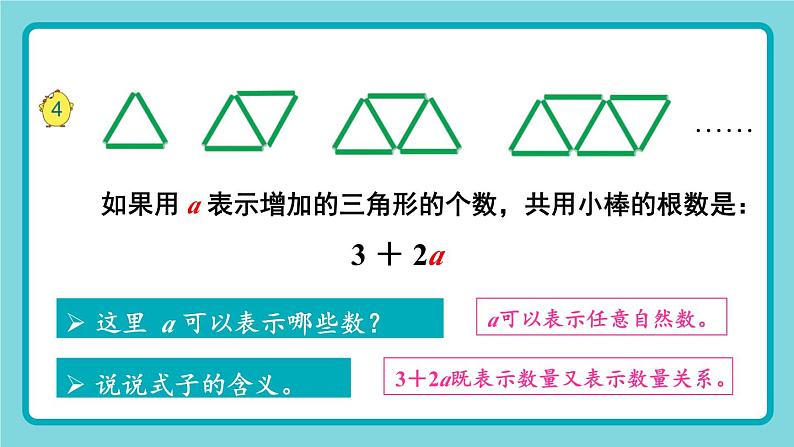 苏教版数学5年级上册 八 用字母表示数 第2课时 用字母表示数(2) PPT课件第5页