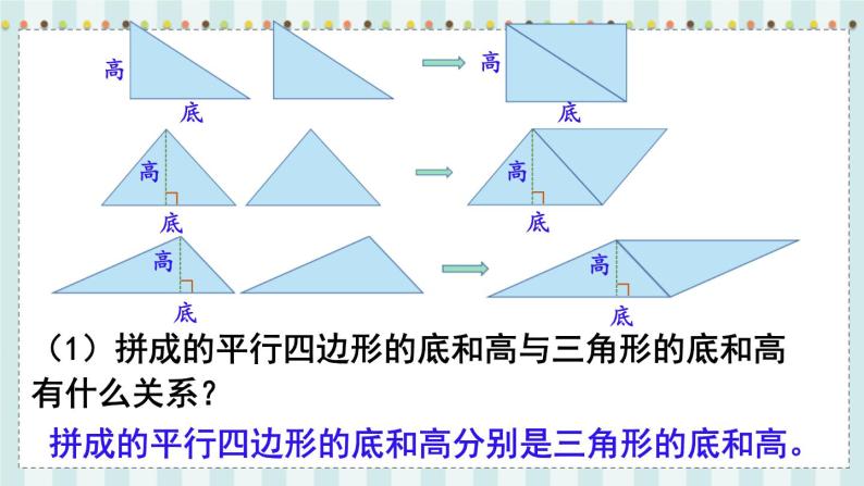 翼教版数学5年级上册 第6单元  第2课时  三角形面积 PPT课件+教案07