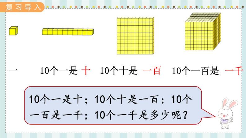 翼教版数学3年级上册 第1单元  1.2   认识一万 PPT课件+教案02