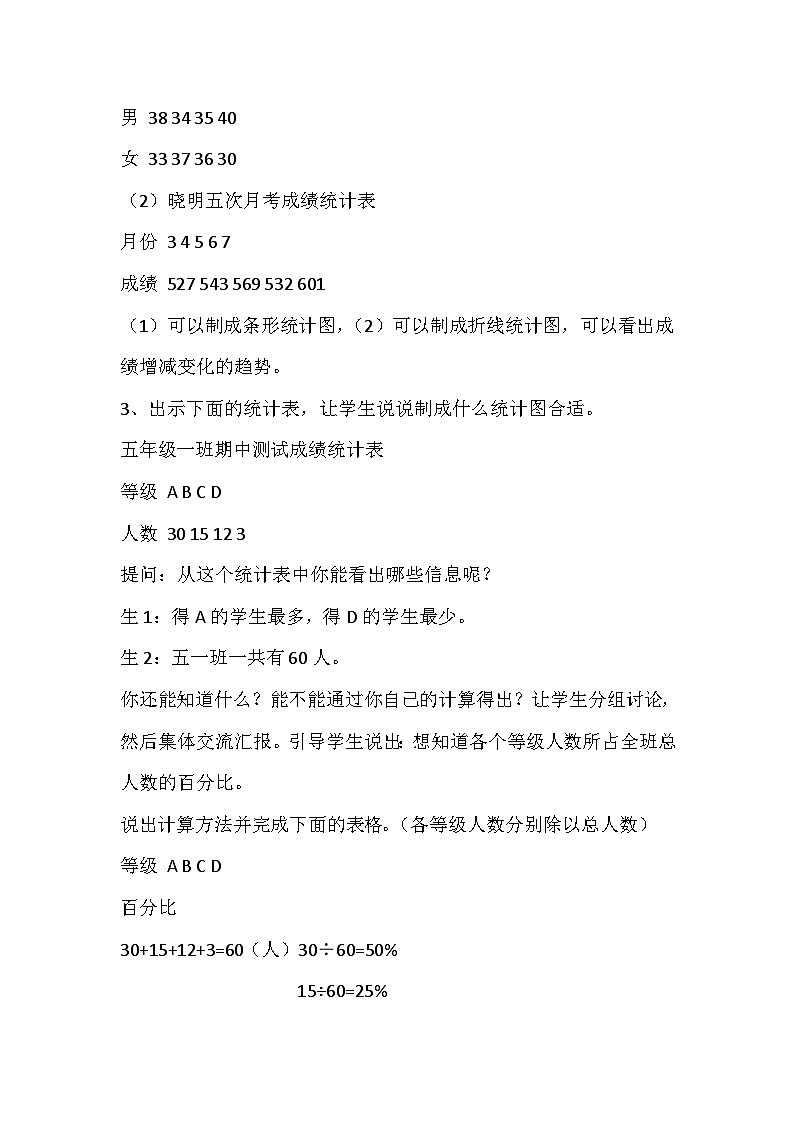 六年级上数学教案扇形统计图_人教新课标02