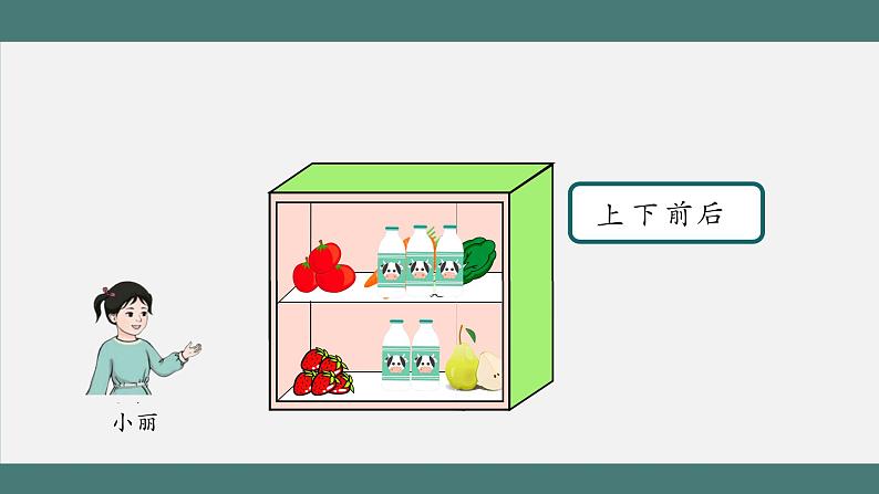 2.1 上、下、前、后(课件+教学设计+学习任务单)一年级上册数学人教版04