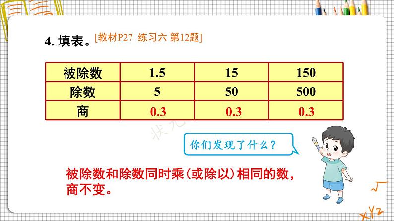 人教版数学5年级上册 3 小数除法 练习课(第1-2课时) PPT课件+教案+导学案07