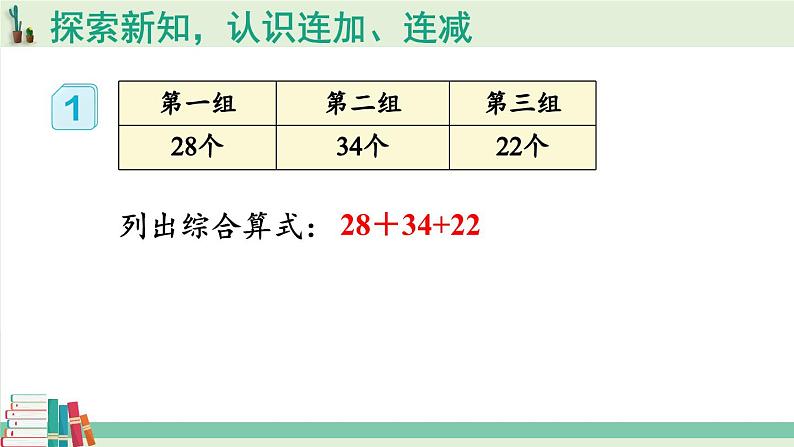 人教版数学2年级上册 2.3 第1课时 连加 连减 PPT课件+教案+导学案06