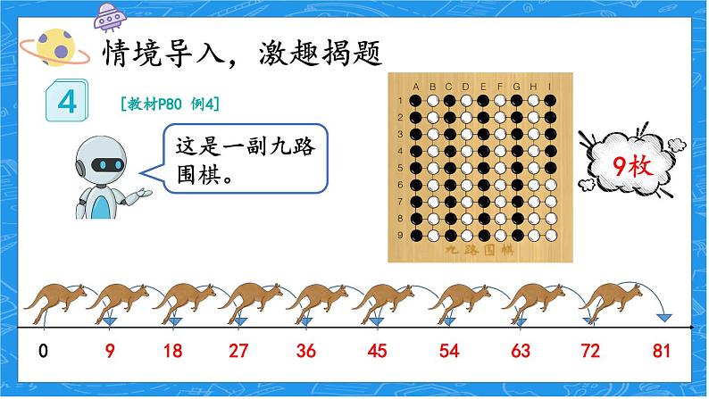人教版数学2年级上册 6 表内乘法(二) 第4课时 9的乘法口诀 PPT课件+教案+导学案02