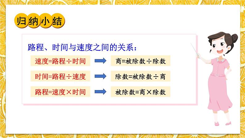 北师版数学四年级上册 6.9路程、时间与速度(2) 课件+教案07
