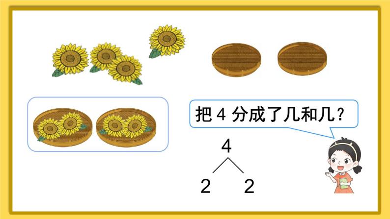 人教版数学1年级上册 3 1~5的认识和加减法  第4课时 分与合  PPT课件+教案+导学案05