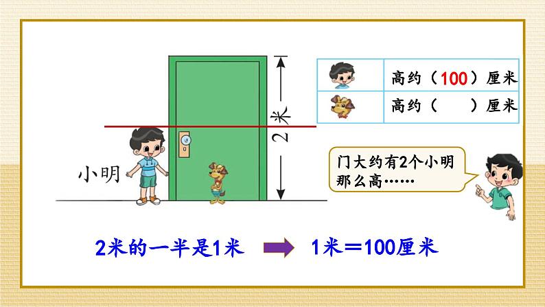 第4课时 1米有多长(2)第5页