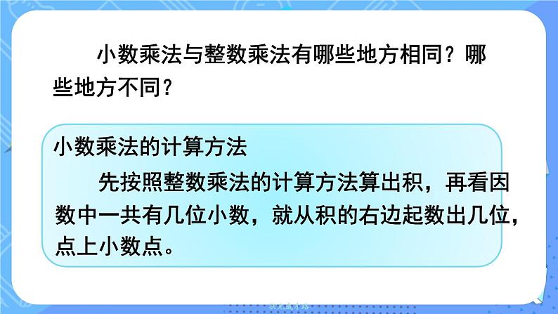 西5数上 一 小数乘法 整理与复习 PPT课件第3页