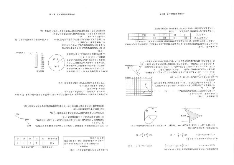 贵州省铜仁市2022年春季学期六年级数学终端检测试卷 六年级期末试卷第2页