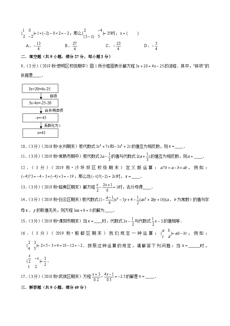专题12《解一元一次方程(二)》达标检测卷-暑假小升初数学衔接(人教版)(原卷版)第2页
