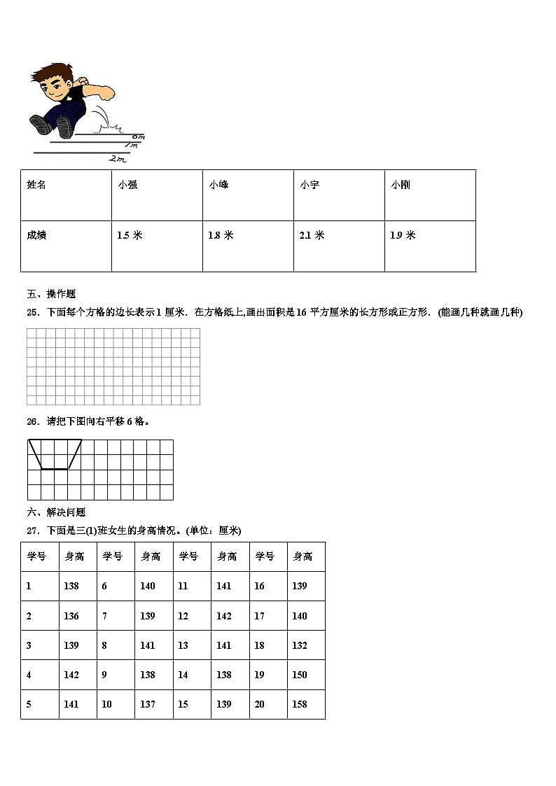 2023届河北省沧州市评估三年级数学第二学期期末达标检测模拟试题含解析03