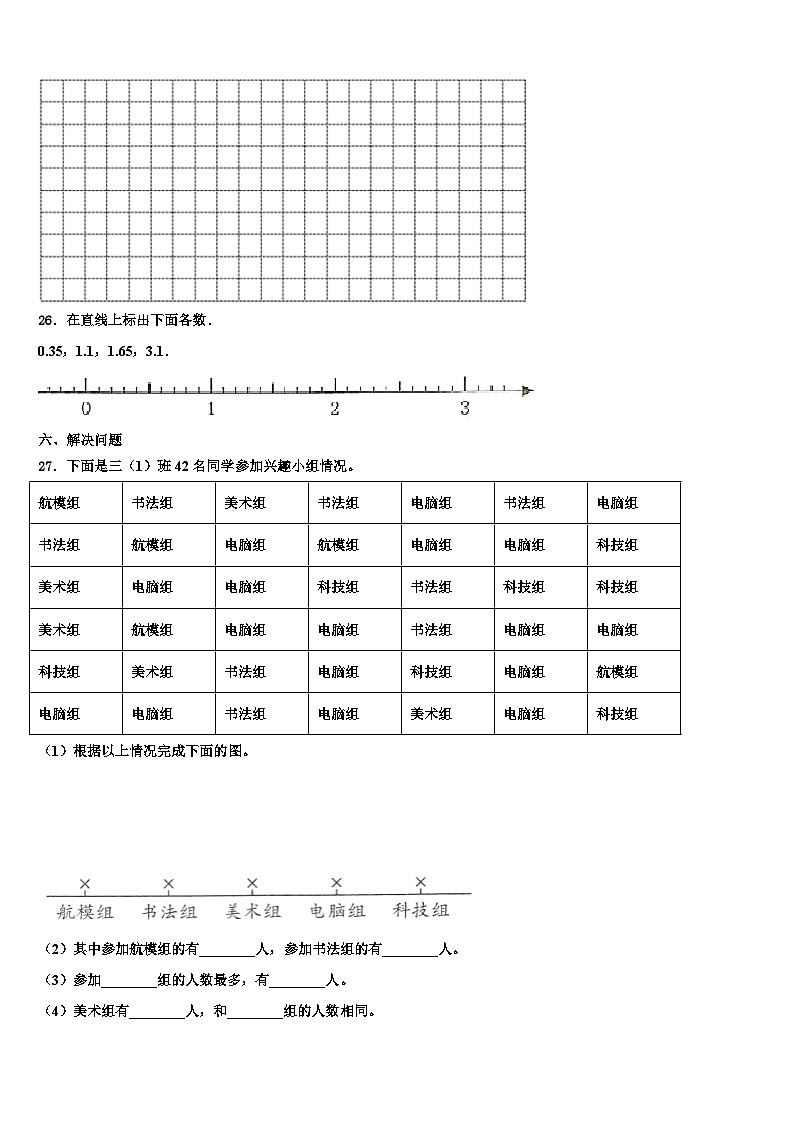 2022-2023学年南阳市方城县三年级数学第二学期期末联考模拟试题含解析第3页