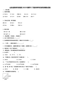 山东省滨州市滨城区2023年数学三下期末教学质量检测模拟试题含解析