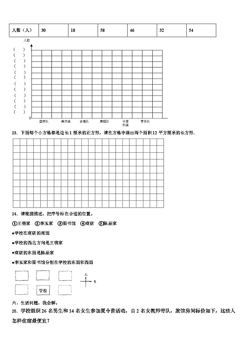 怀宁县2023年三年级数学第二学期期末质量跟踪监视试题含解析第3页