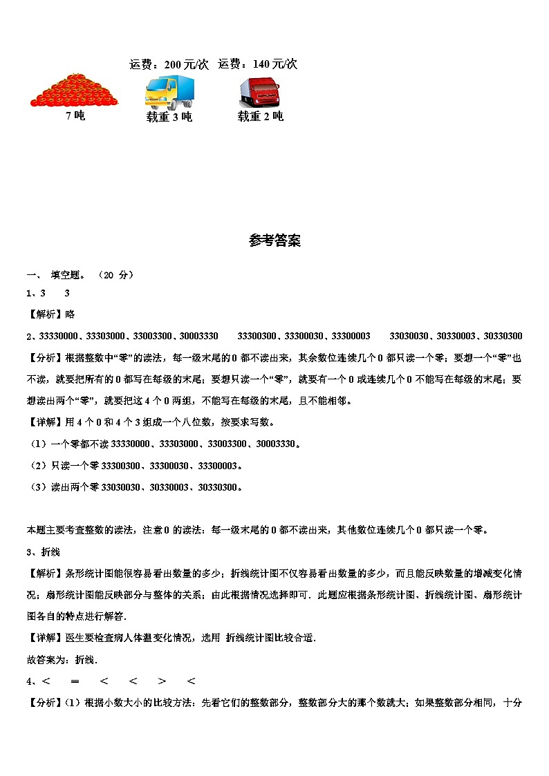 2022-2023学年安徽省宿州市埇桥区四年级数学第二学期期末复习检测模拟试题含解析第3页